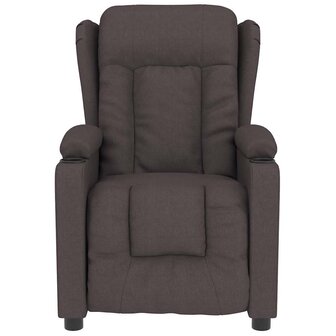 Massagestoel stof donkerbruin 3