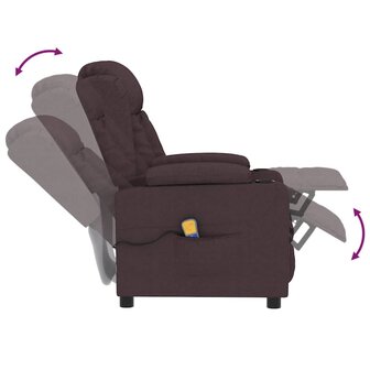 Massagestoel stof donkerbruin 6