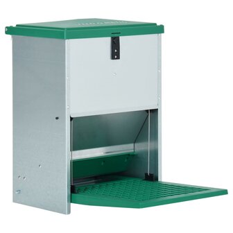 Pluimveevoerbak automatisch met pedaal 12 kg 1
