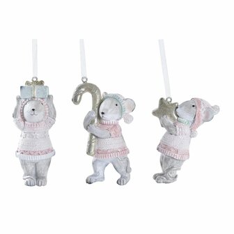 Kerstversiering DKD Home Decor Hars (5 x 3 x 8,5 cm) (3) (3 Stuks) 1