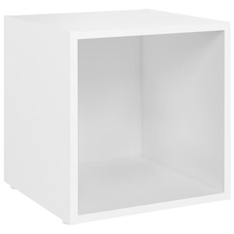 Tv-meubelen 2 st 37x35x37 cm bewerkt hout wit 3