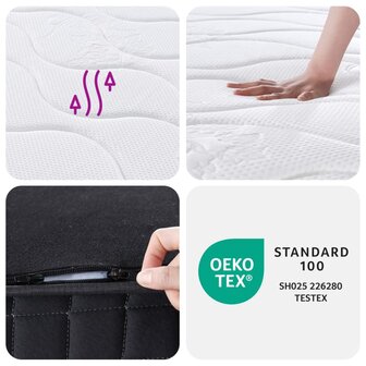 Binnenveringmatras middelhard 80x200 cm 8