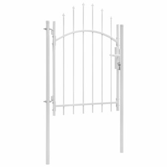 Poort 1x2 m staal wit 2