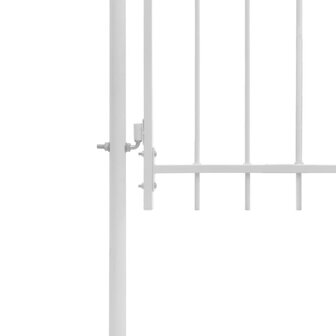 Poort 1x2 m staal wit 3