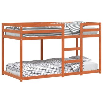 Stapelbed massief grenenhout wasbruin 90x190 cm 2