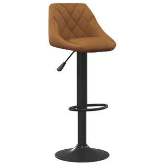 Barkruk fluweel bruin 2