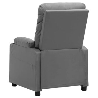 Sta-op-massagestoel kunstleer grijs 5