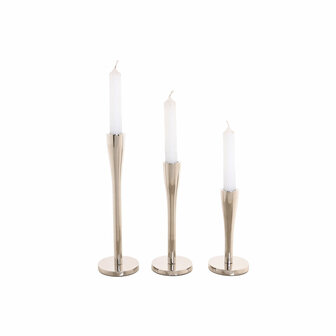Kandelaar Home ESPRIT Zilverkleurig Aluminium Modern 7,5 x 7,5 x 25 cm 4