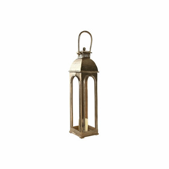Lantaarn Home ESPRIT Gouden Aluminium Kristal Vintage 17 x 17 x 78 cm 4