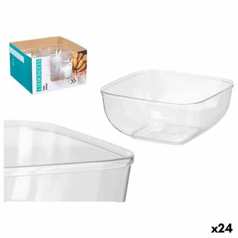 Kommenset Leknes CK80688 Transparant Plastic 800 ml 15,3 x 7 x 15,3 cm (24 Stuks) 1