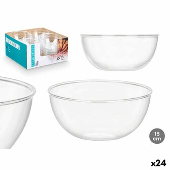 Kommenset Leknes CK80678 Transparant Plastic 700 ml 15,2 x 7 x 15,2 cm (24 Stuks) 3