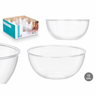 Kommenset Leknes CK80678 Transparant Plastic 700 ml 15,2 x 7 x 15,2 cm (24 Stuks) 4