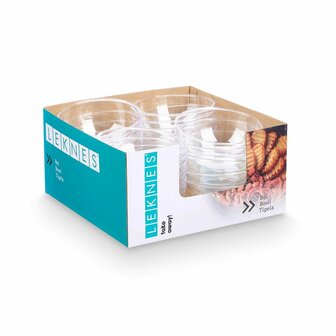 Kommenset Leknes CK80678 Transparant Plastic 700 ml 15,2 x 7 x 15,2 cm (24 Stuks) 5