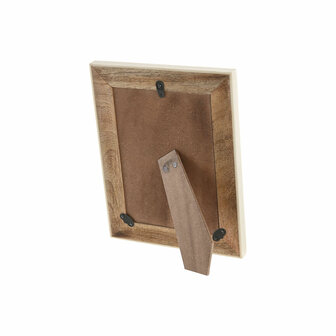 Fotolijsten Home ESPRIT Wit Natuurlijk Hars Mangohout Stads 3