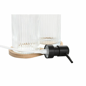 Badset Home ESPRIT Transparant Natuurlijk Bamboe Kristal Modern 3 Onderdelen 2