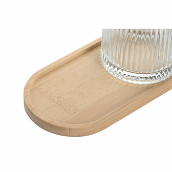 Badset Home ESPRIT Transparant Natuurlijk Bamboe Kristal Modern 3 Onderdelen 4