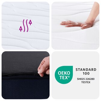 Pocketveringmatras middelhard-hard 70x200 cm 8