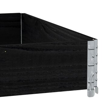 Palletopzetrand 100x100 cm massief grenenhout zwart 7