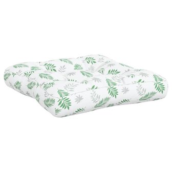 Palletkussens 3 st bladpatroon oxford stof 5