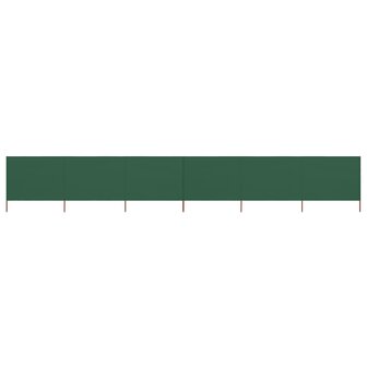 Windscherm 6-panelen 800x120 cm stof groen 1