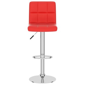 Barkruk kunstleer rood 3