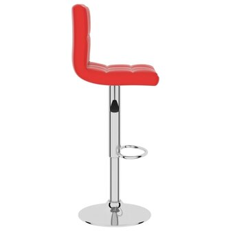 Barkruk kunstleer rood 4