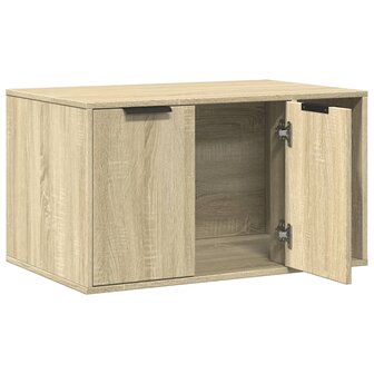 Kattenbakkast 80x50x45 cm bewerkt hout sonoma eikenkleurig 4
