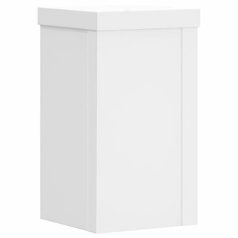Plantenstandaards 2 st 10x10x18 cm bewerkt hout wit 4