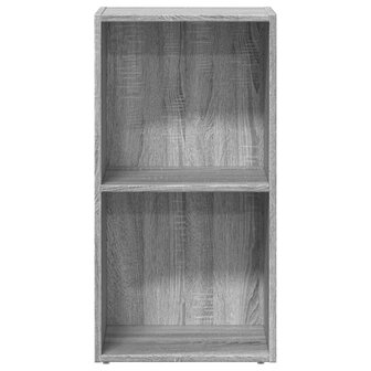 Boekenkast 40x30x77 cm bewerkt hout grijs sonoma eikenkleurig 4