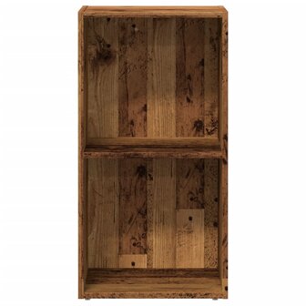 Boekenkast 40x30x77 cm bewerkt hout oud houtkleurig 4