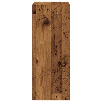 Boekenkast 40x30x77 cm bewerkt hout oud houtkleurig 5
