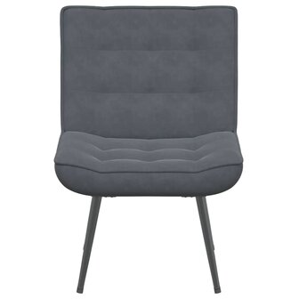 Relaxstoel 64x74x84 cm fluweel donkergrijs 4