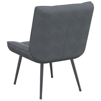 Relaxstoel 64x74x84 cm fluweel donkergrijs 6