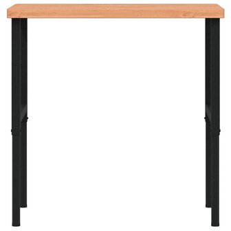 Werkbank rechthoekig 100x60x(73-99,5) cm massief beukenhout 4