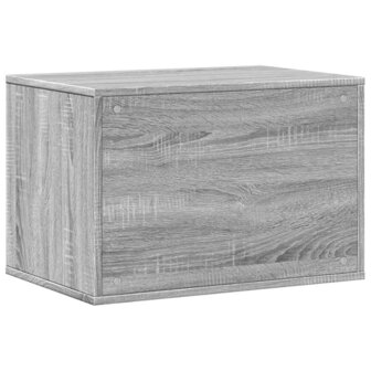 Kattenbakkast 60x40x40 cm bewerkt hout grijs sonoma eikenkleur 7