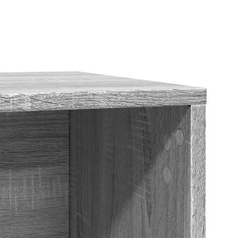 Kattenbakkast 60x40x40 cm bewerkt hout grijs sonoma eikenkleur 9