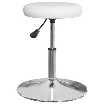 Eetkamerstoelen 2 st kunstleer wit 3