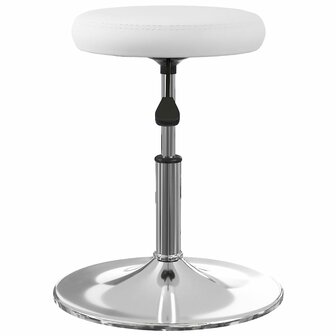 Eetkamerstoelen 2 st kunstleer wit 4