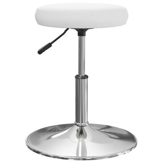 Eetkamerstoelen 2 st kunstleer wit 5