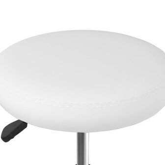 Eetkamerstoelen 2 st kunstleer wit 7