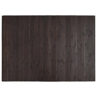 Vloerkleed rechthoekig 70x100 cm bamboe donkerbruin 2