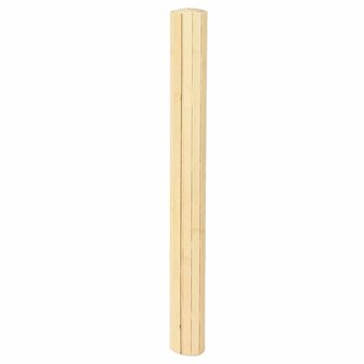Vloerkleed rechthoekig 80x300 cm bamboe lichtnaturel 3