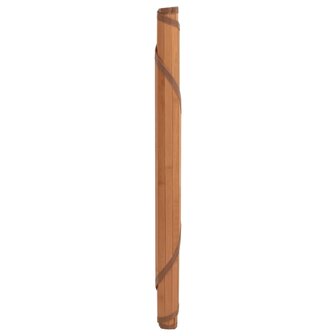 Vloerkleed rond 60 cm bamboe bruin 3