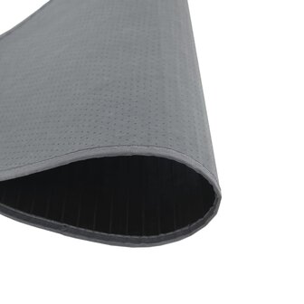 Vloerkleed rond 60 cm bamboe grijs 5