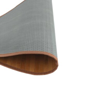 Vloerkleed rond 80 cm bamboe naturel 5
