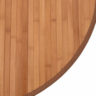 Vloerkleed rond 80 cm bamboe naturel 6
