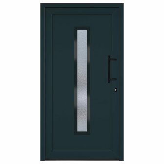Voordeur 108x200 cm PVC antracietkleurig 3