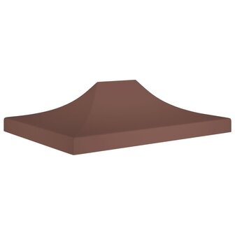 Partytentdak 270 g/m&sup2; 4,5x3 m bruin 1