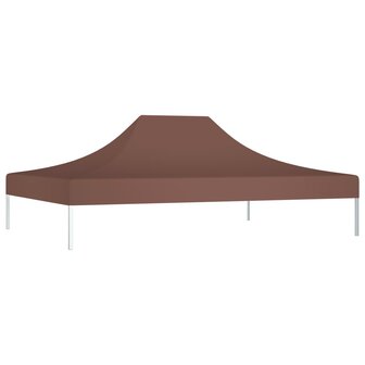 Partytentdak 270 g/m&sup2; 4,5x3 m bruin 2