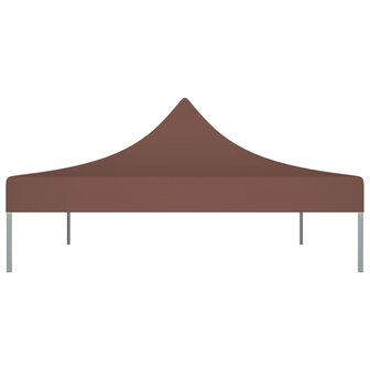Partytentdak 270 g/m&sup2; 4,5x3 m bruin 4